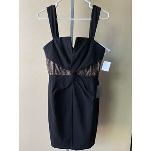 Harlyn Front Twist Structured Laced Corset A-Line Dress Size Medium